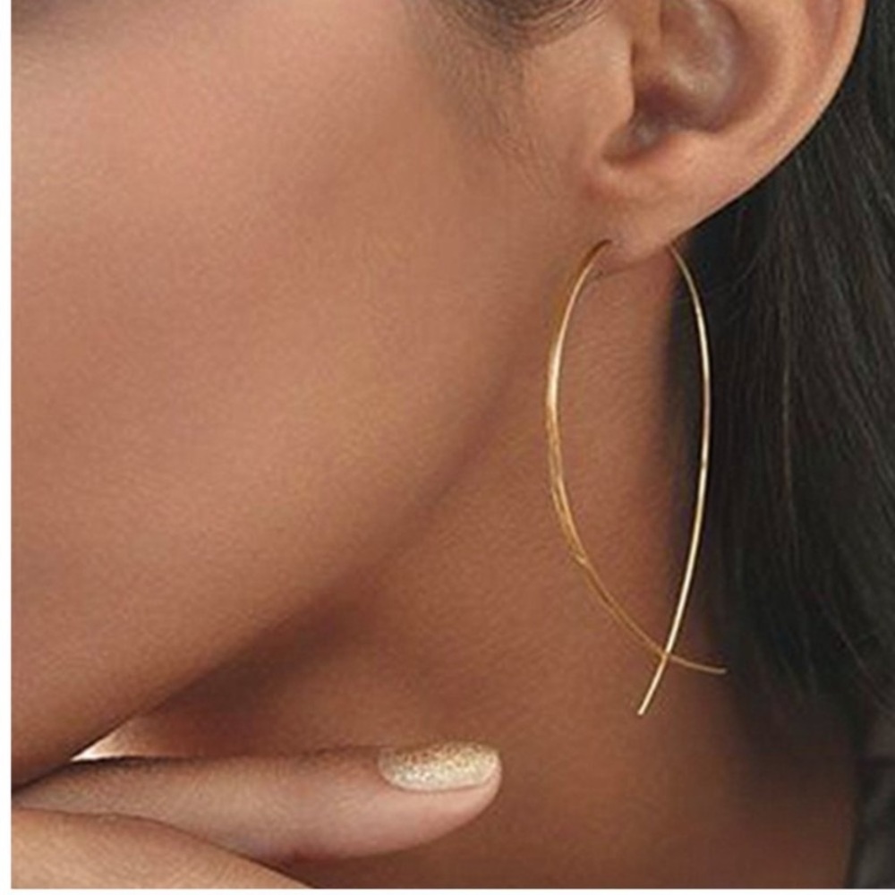 Gold Tone Hoop Earrings